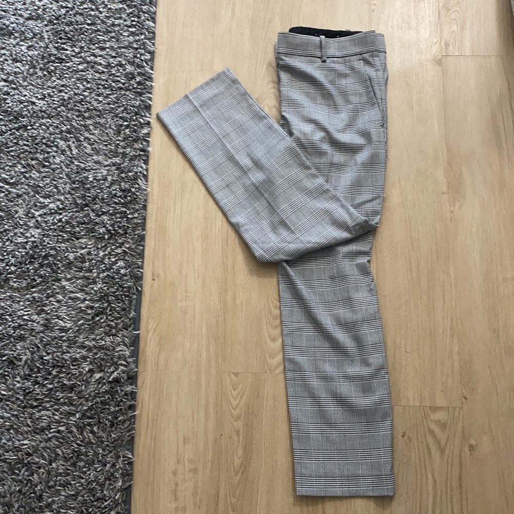 Gray Plaid Pants